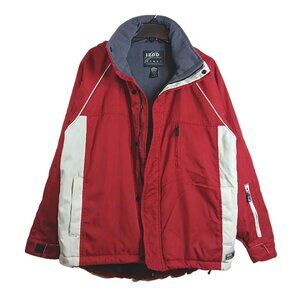 Izod PerformX Jacket Men’s Medium Red 100% Nylon Thermo Active PFX Sports Coat